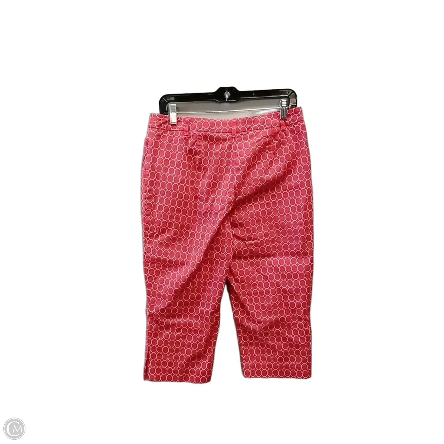 Pants Cropped By Talbots In Red & White, Size: 8p