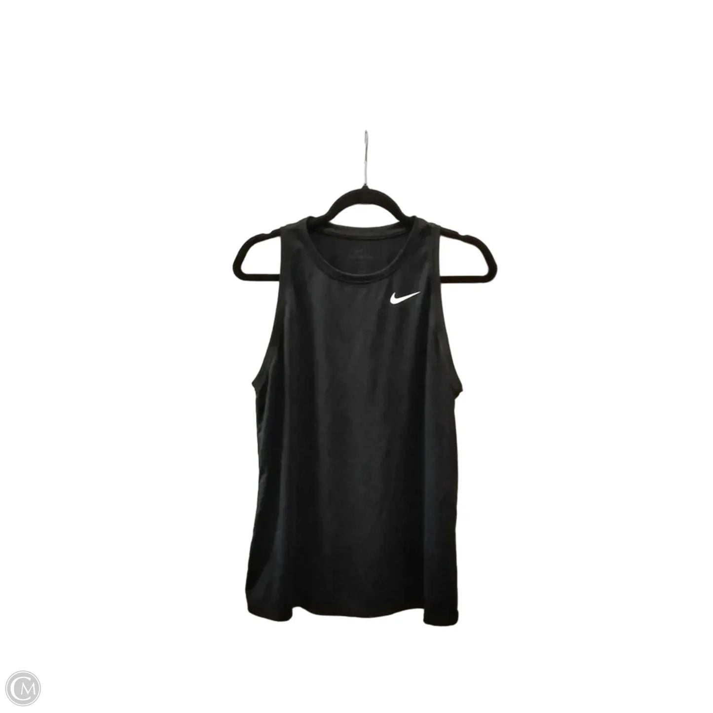 Athletic Tank Top By Nike Apparel In Black, Size: L