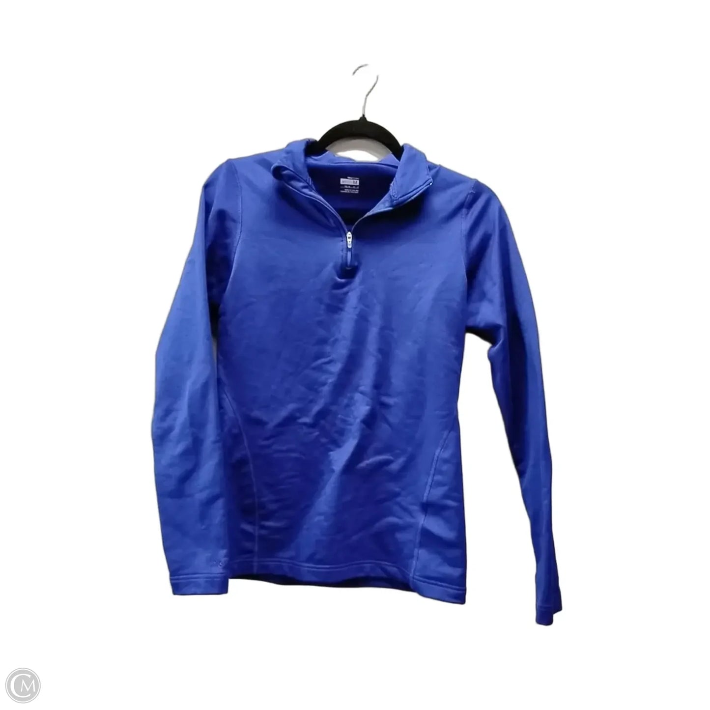 Athletic Sweatshirt Collar By Nike In Blue, Size: M