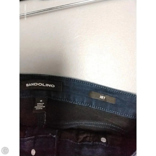 Jeans Boyfriend By Bandolino In Blue Denim, Size: 14