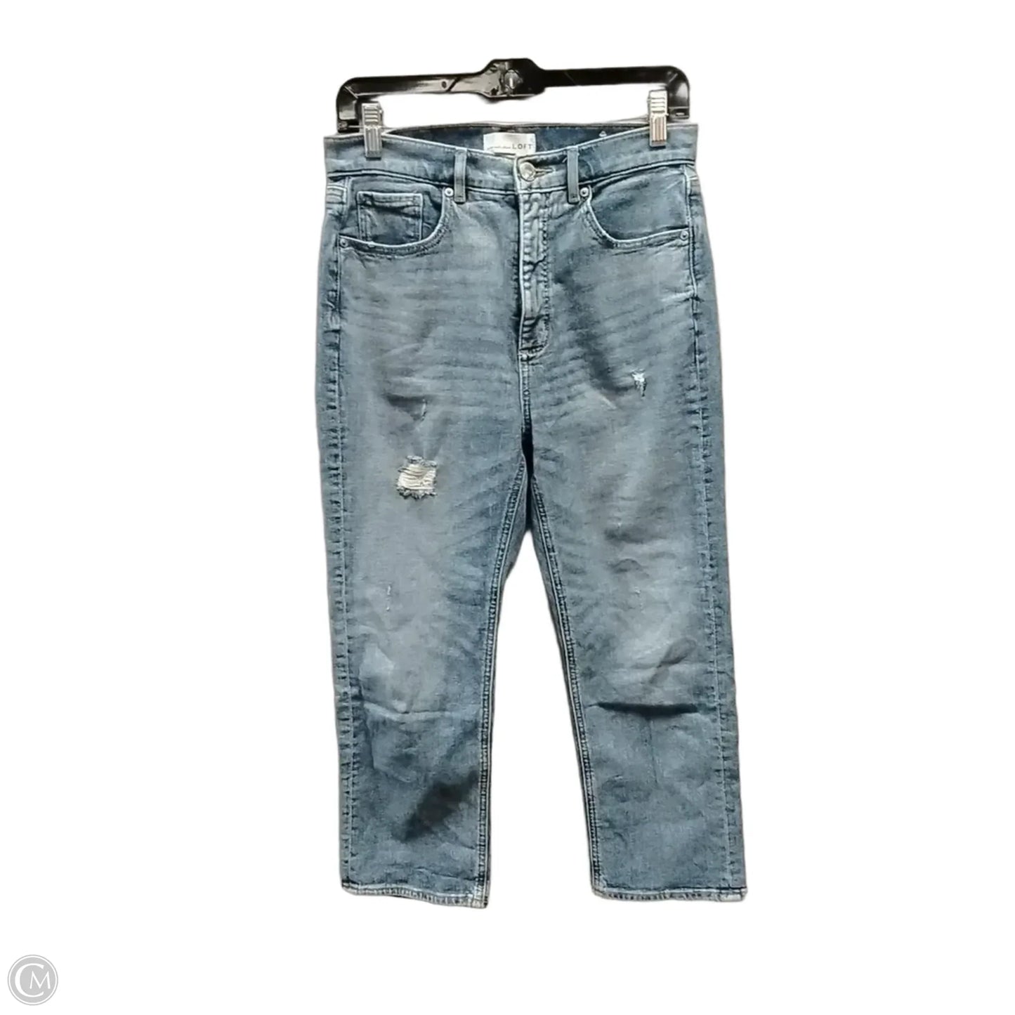 Jeans Boyfriend By Loft In Blue Denim, Size: 6