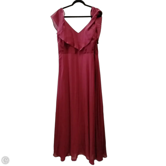 Dress Party Long By Clothes Mentor In Red, Size: 20