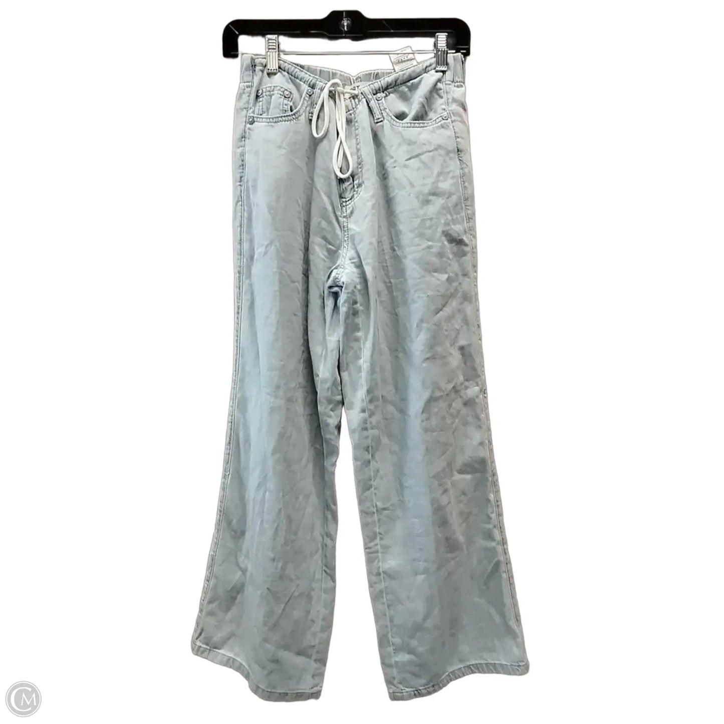 Jeans Wide Leg By Oat In Blue, Size: 4