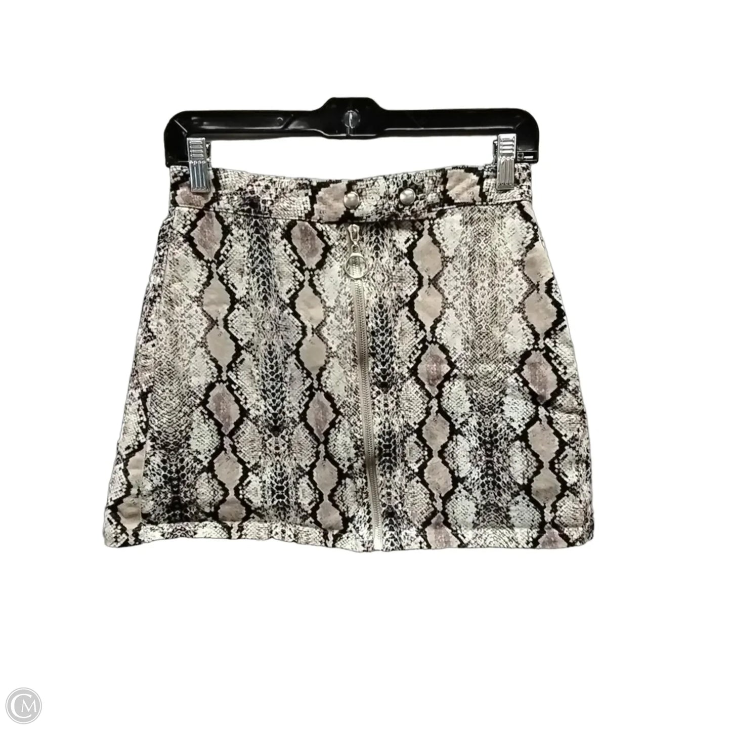 Skirt Mini & Short By Altard State In Snakeskin Print, Size: 8