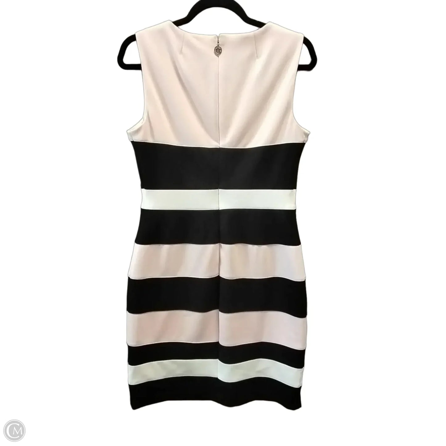 Dress Party Midi By Tommy Hilfiger In Striped Pattern, Size: 8