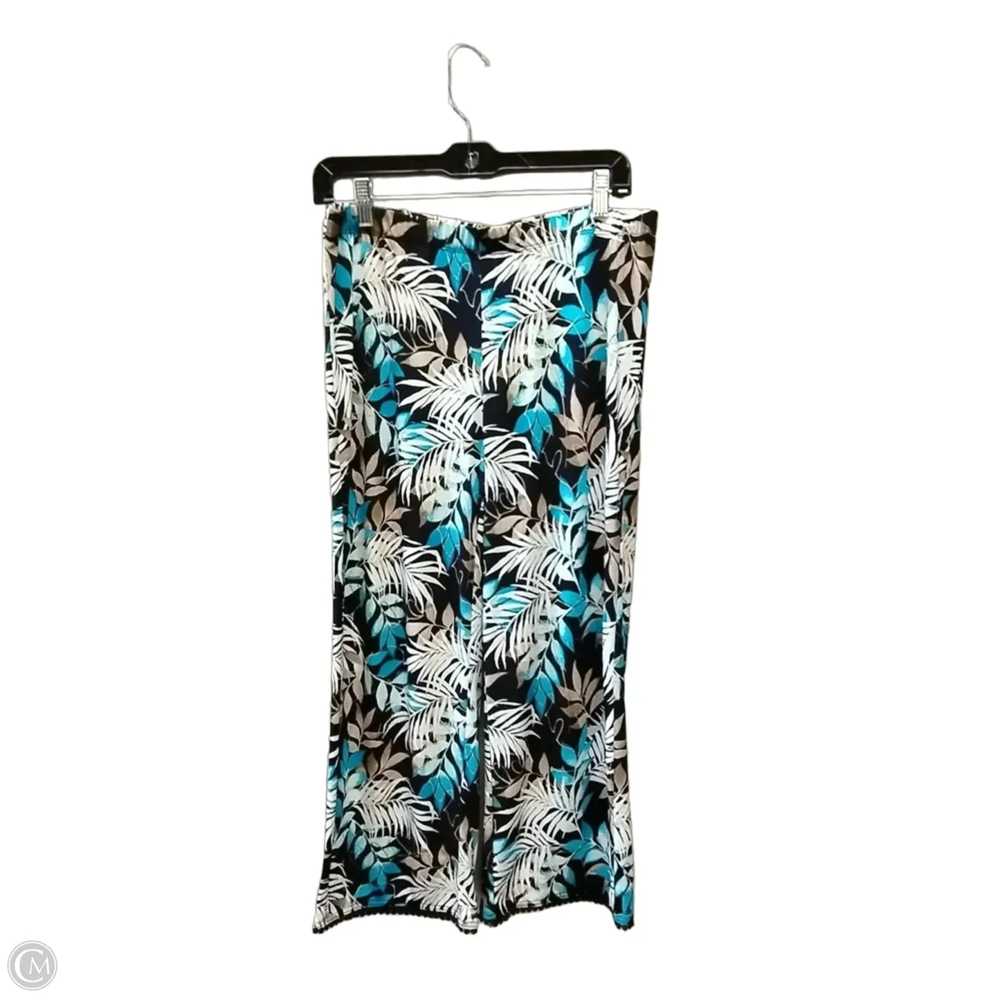 Pants Wide Leg By Chicos In Floral Print, Size: 10