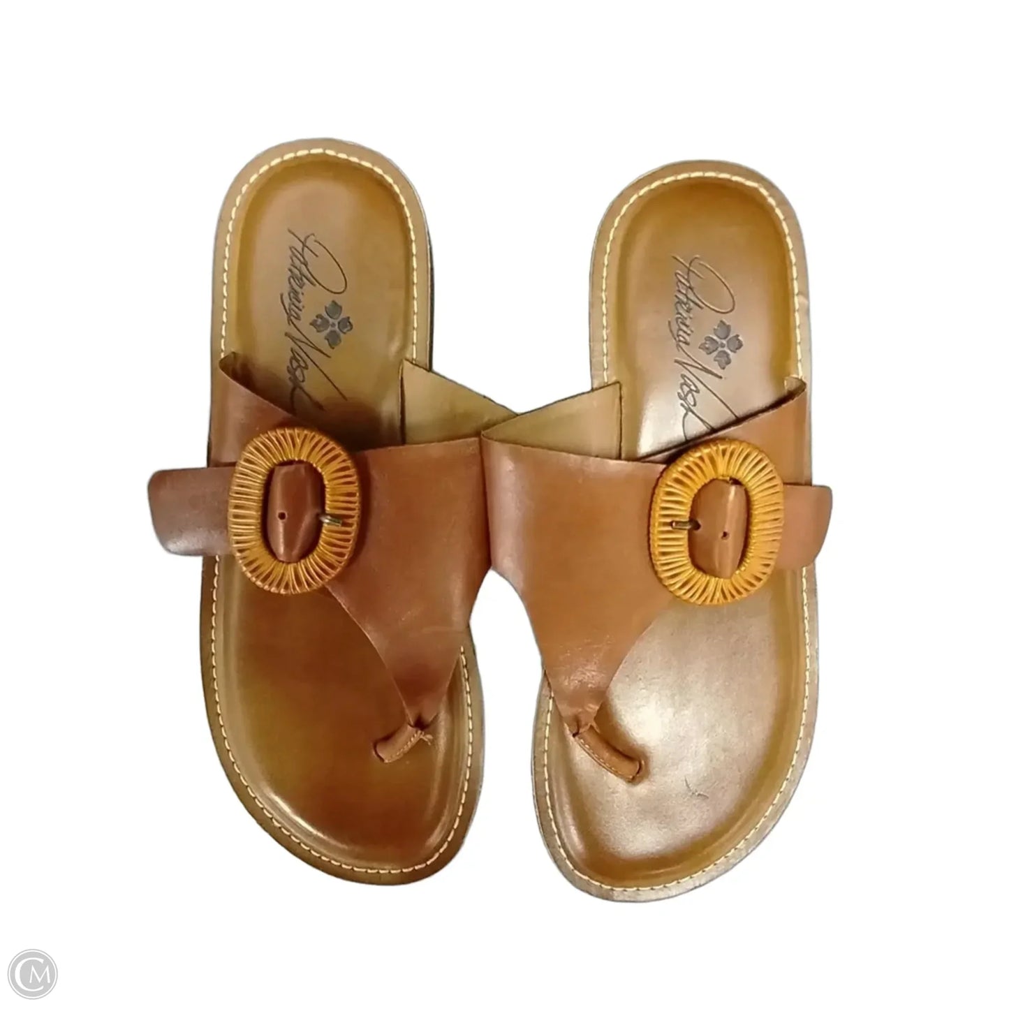 Sandals Designer By Patricia Nash In Brown & Tan, Size: 8.5