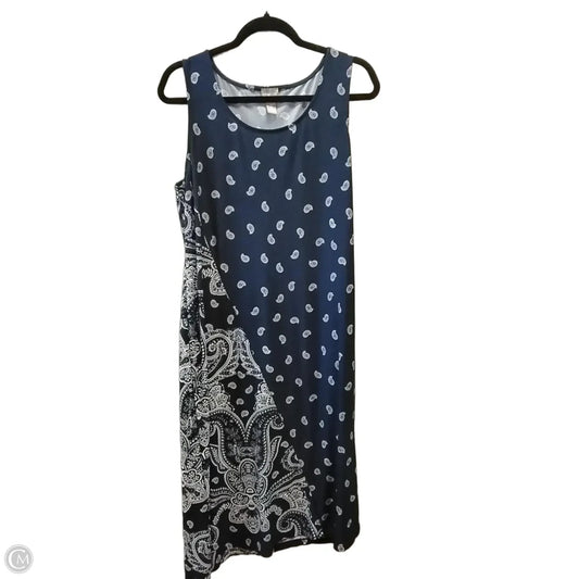 Dress Casual Maxi By Chicos In Paisley Print, Size: 12