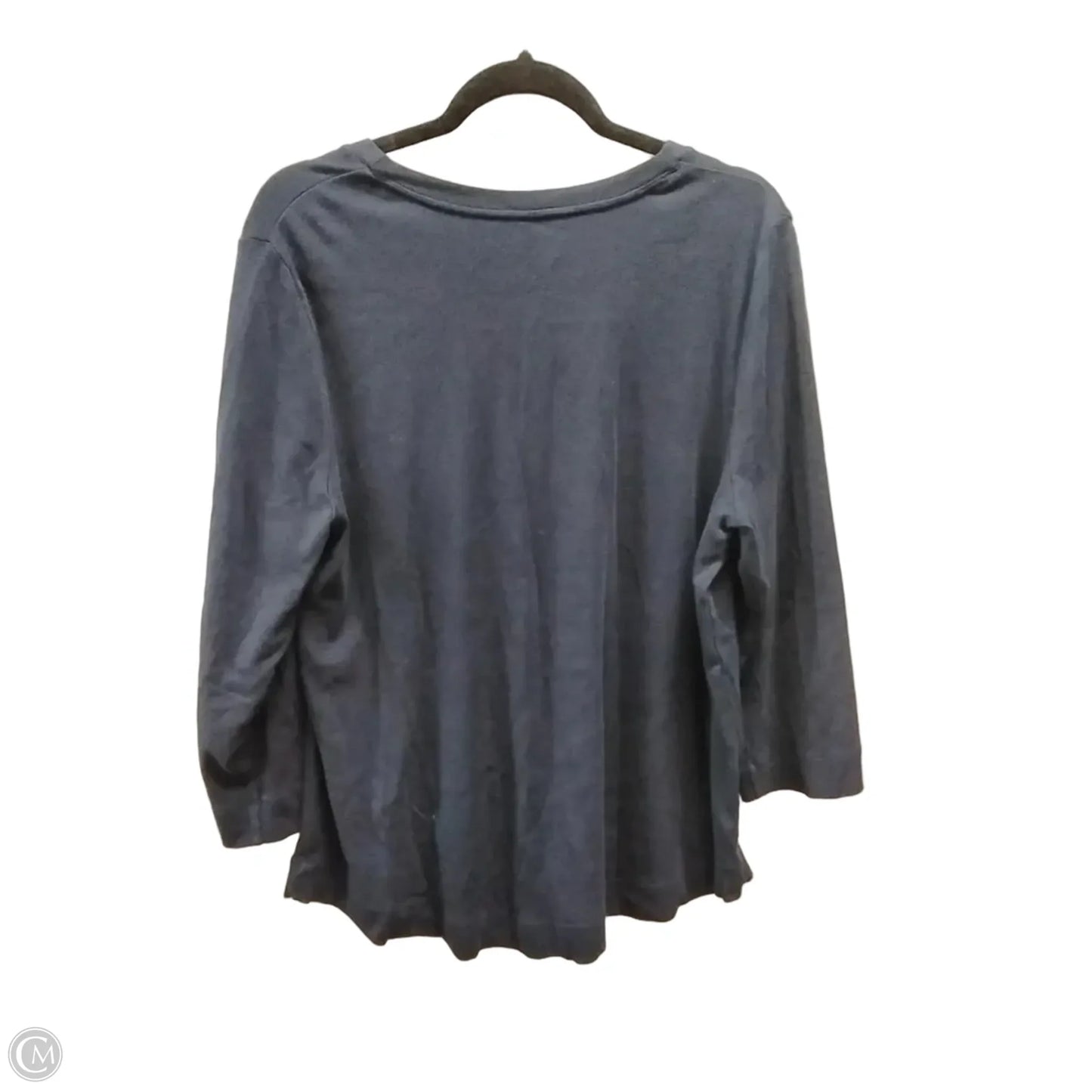 Top Long Sleeve Basic By Chicos In Navy, Size: Xl