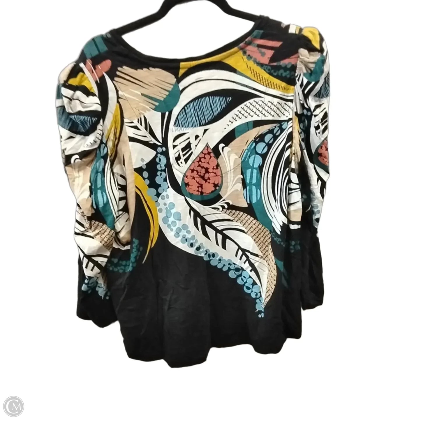 Top Short Sleeve By Chicos In Floral Print, Size: Xl