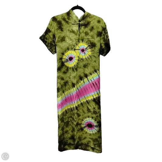 Dress Casual Maxi By Cme In Tie Dye Print, Size: 12