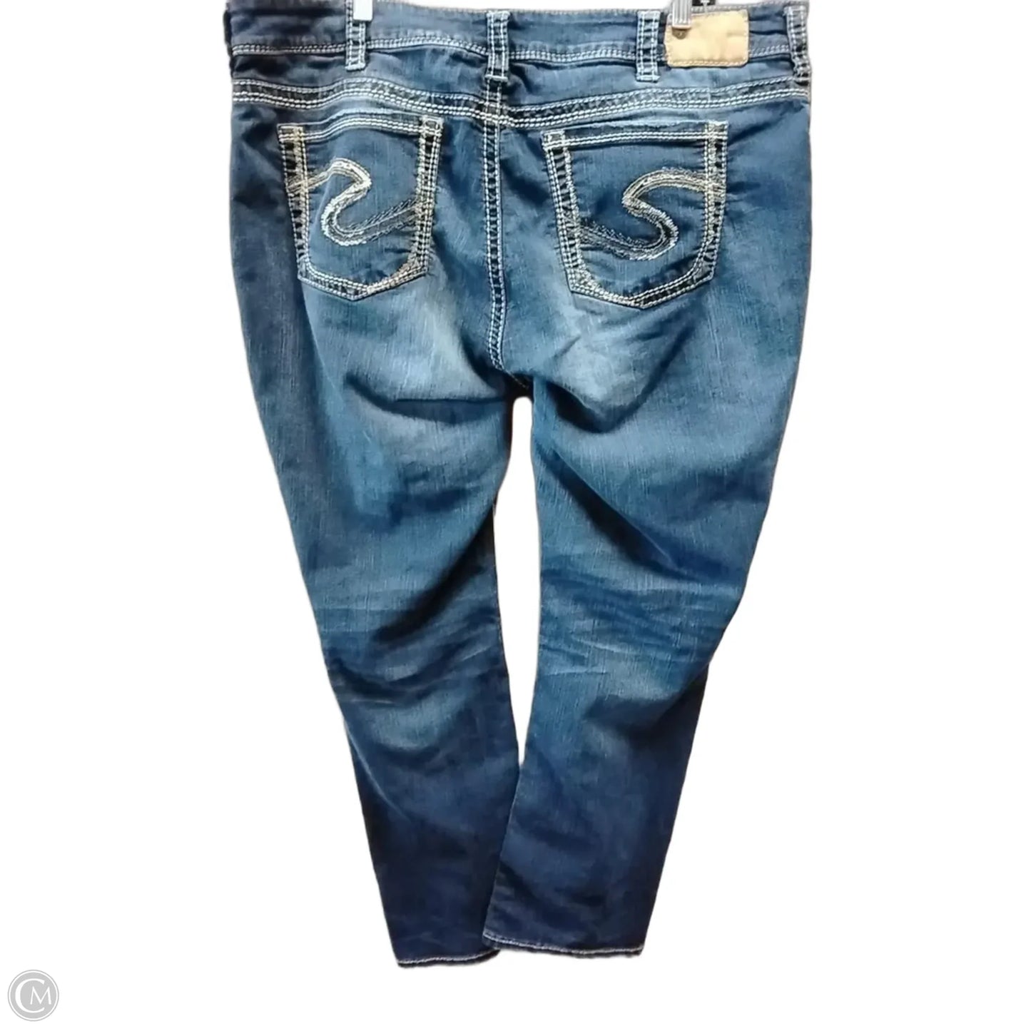 Jeans Straight By Silver In Blue Denim, Size: 22