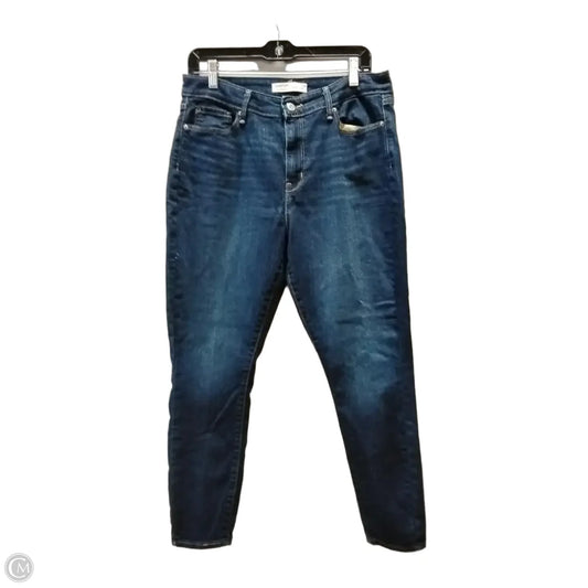 Jeans Skinny By Levis Signature In Blue Denim, Size: 14