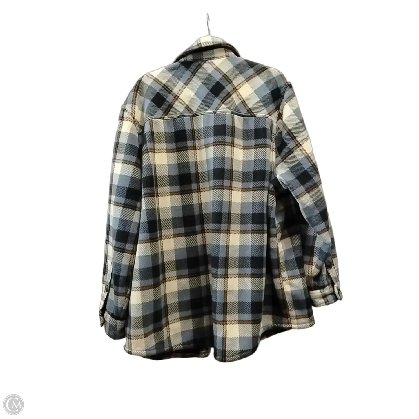 Jacket Shirt By Natural Reflections In Plaid Pattern, Size: Xxl