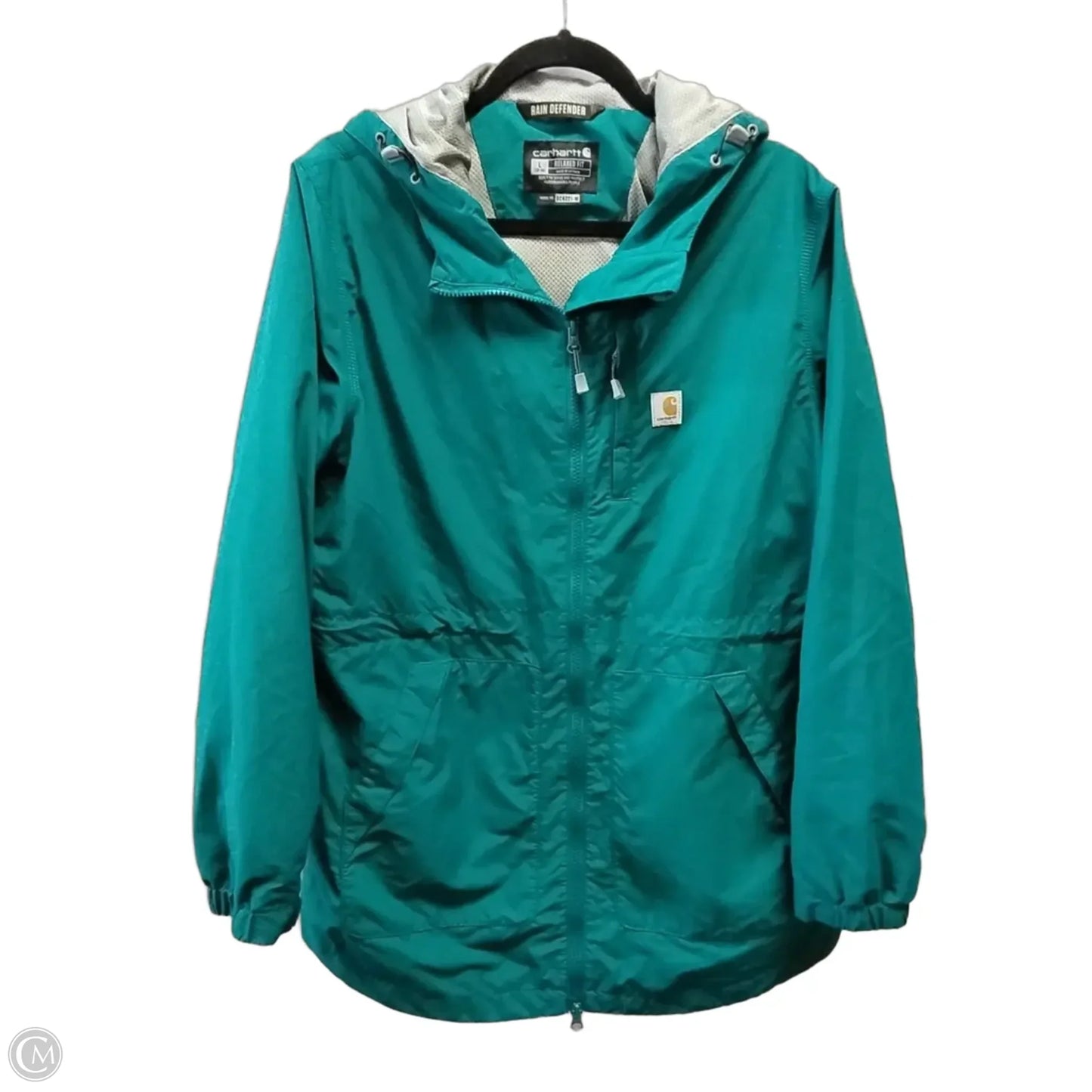 Jacket Windbreaker By Carhartt In Green, Size: L