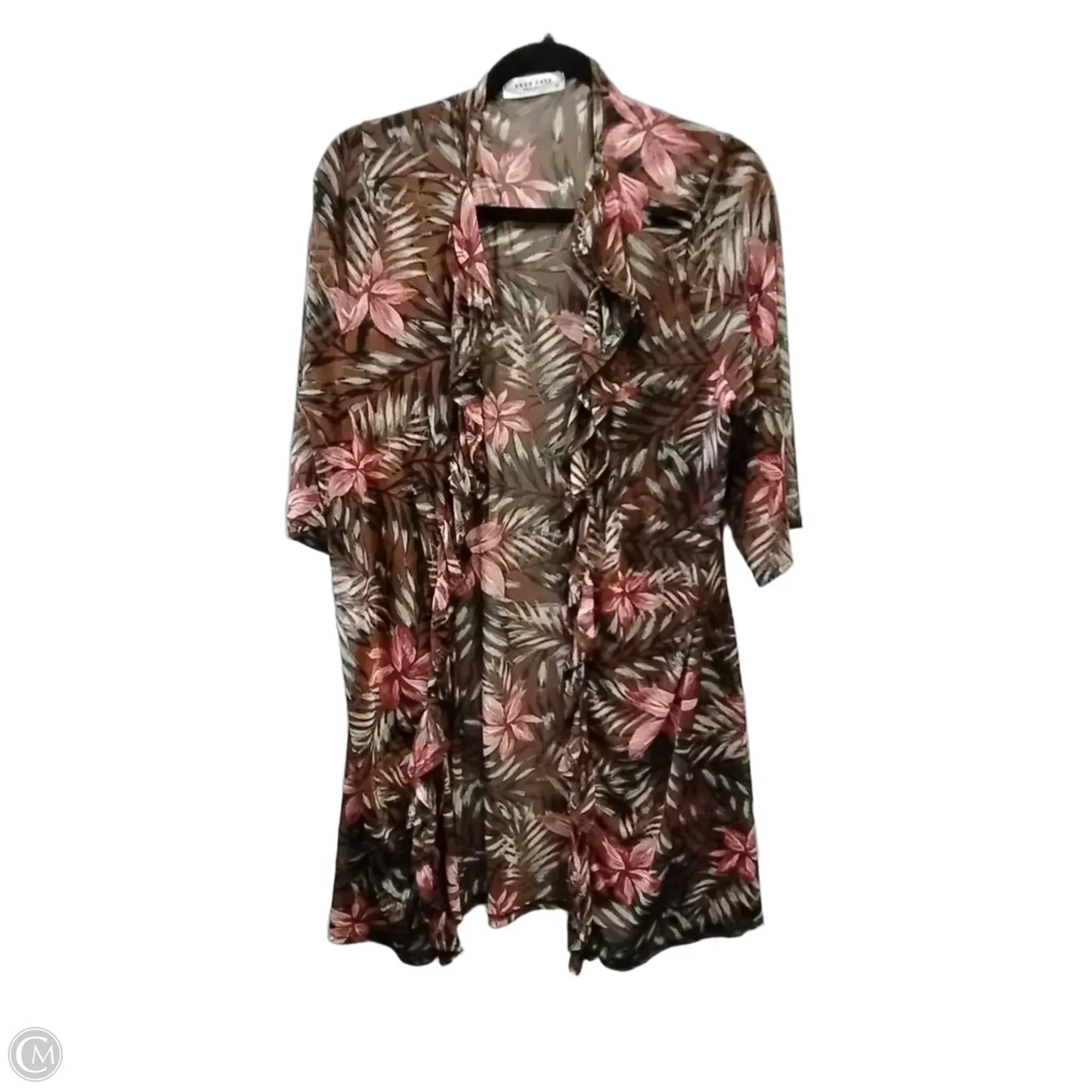 Shawl By Cme In Floral Print, Size: 2x