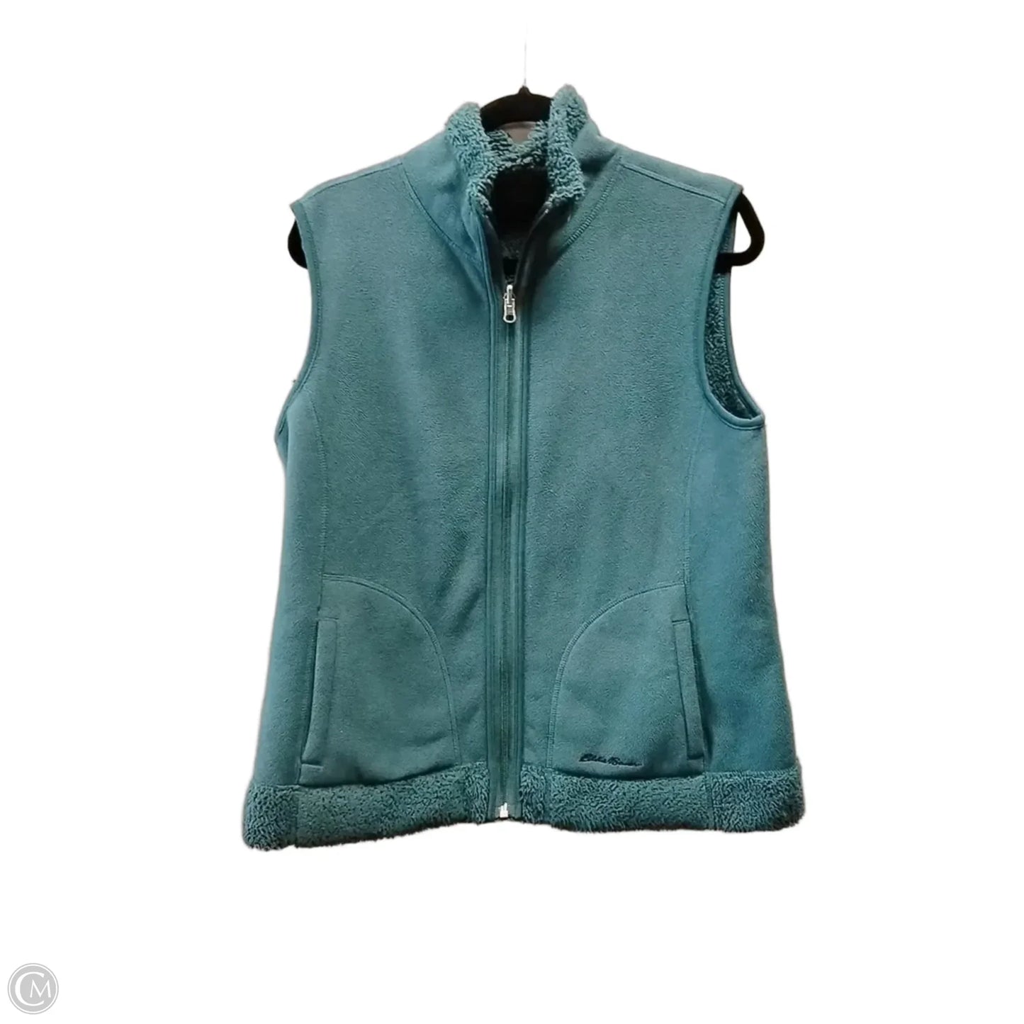 Vest Fleece By Eddie Bauer In Green, Size: L