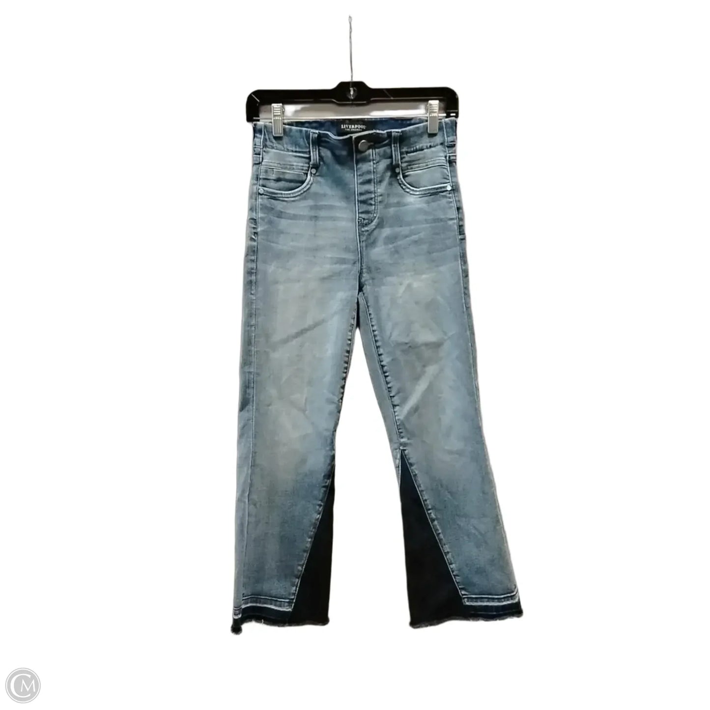 Jeans Boot Cut By Liverpool In Blue Denim, Size: 2
