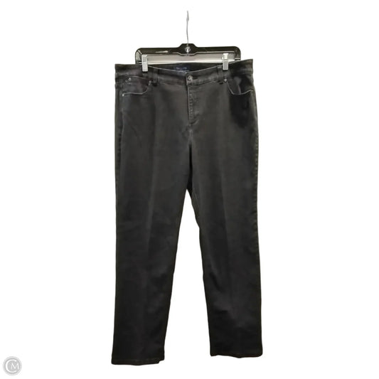 Jeans Straight By Talbots In Black, Size: 16
