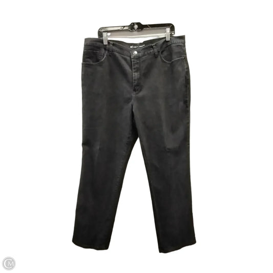 Jeans Straight By Lee In Black, Size: 16