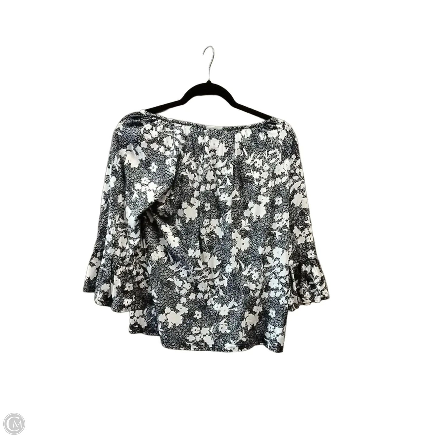 Top Long Sleeve By Michael By Michael Kors In Floral Print, Size: S