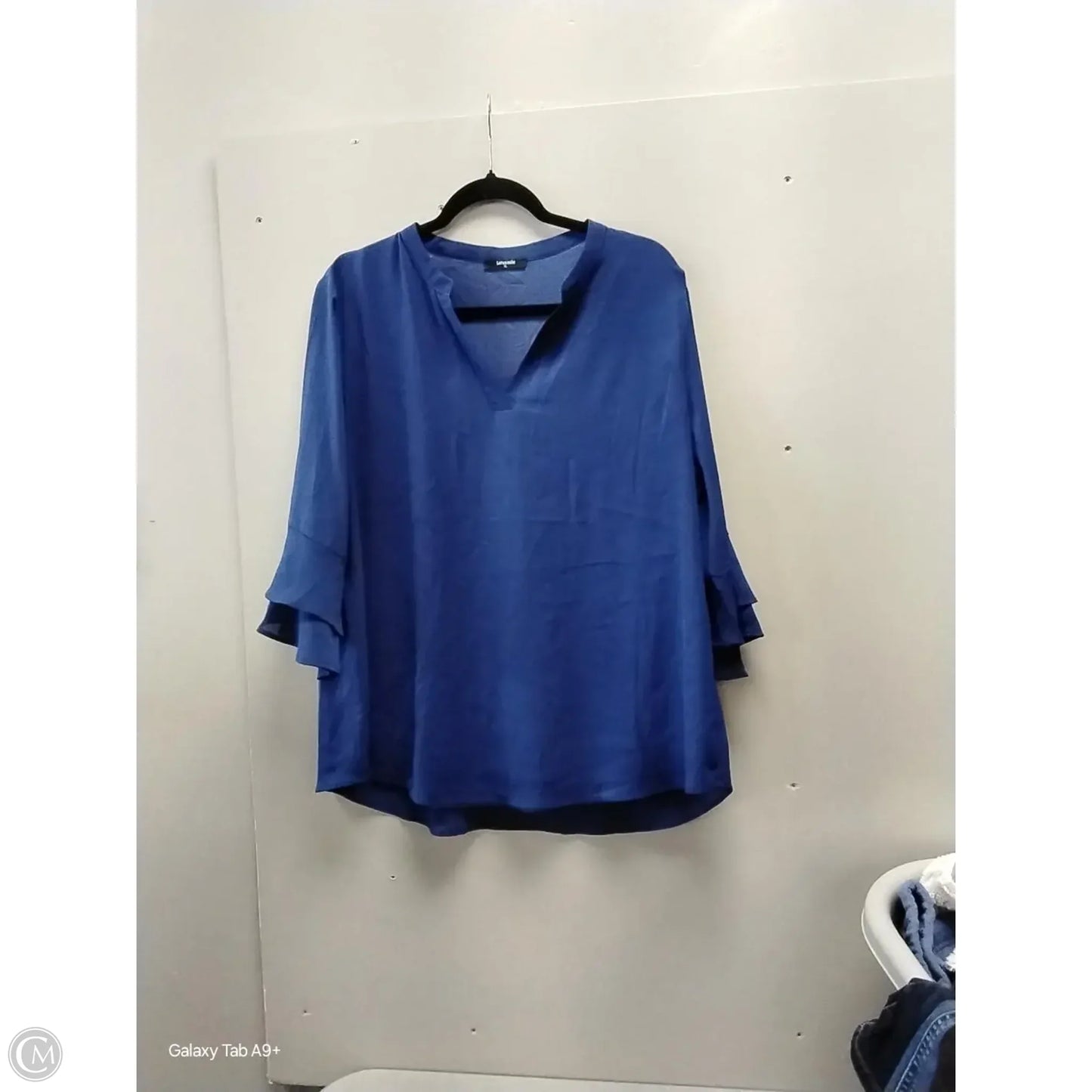 Blouse Long Sleeve By Cme In Navy, Size: Xl