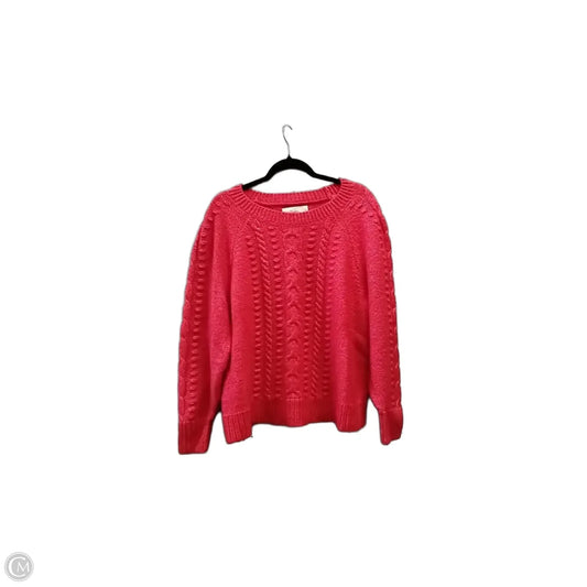 Sweater By Loft In Red, Size: 2x