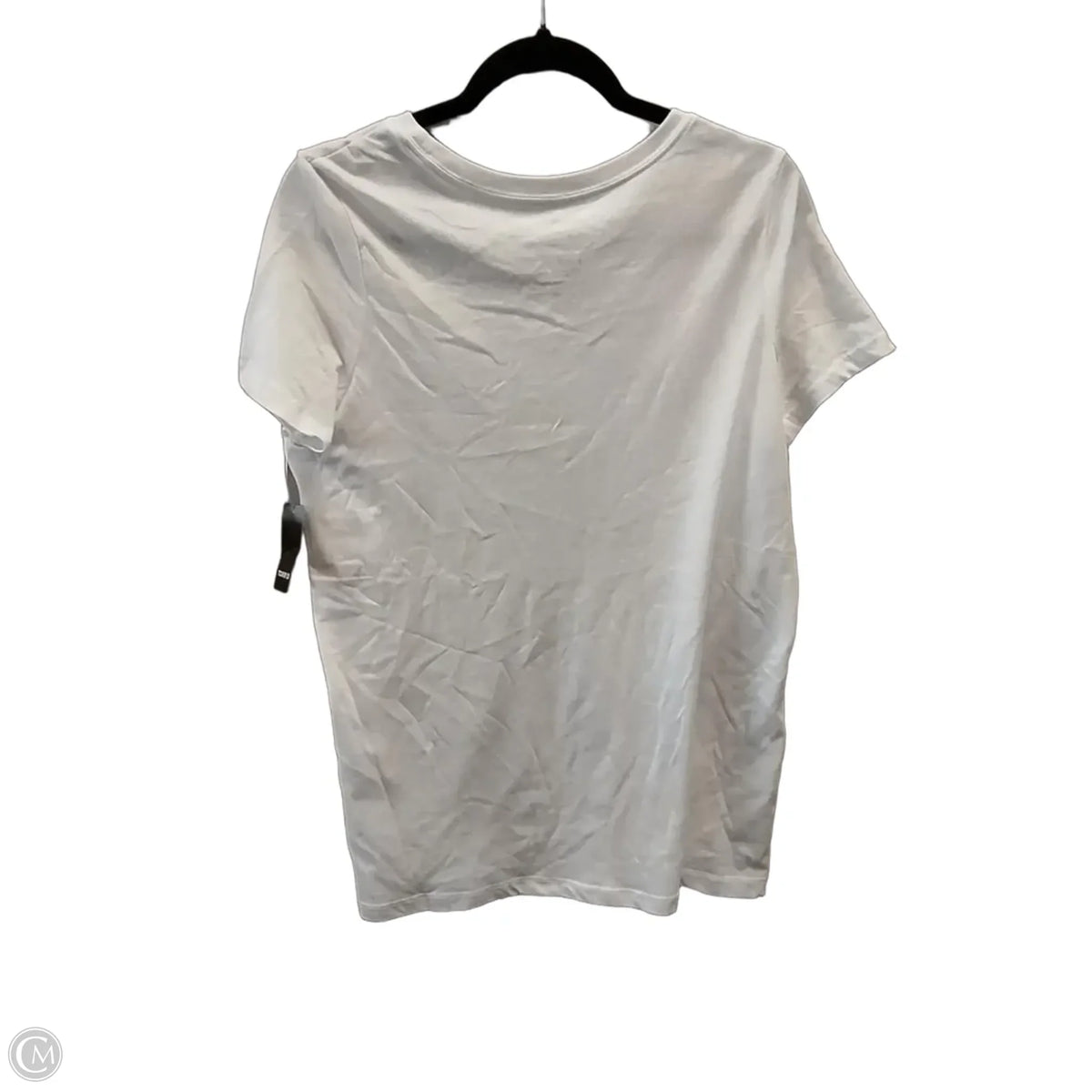 Top Short Sleeve Basic By Torrid In White, Size: M