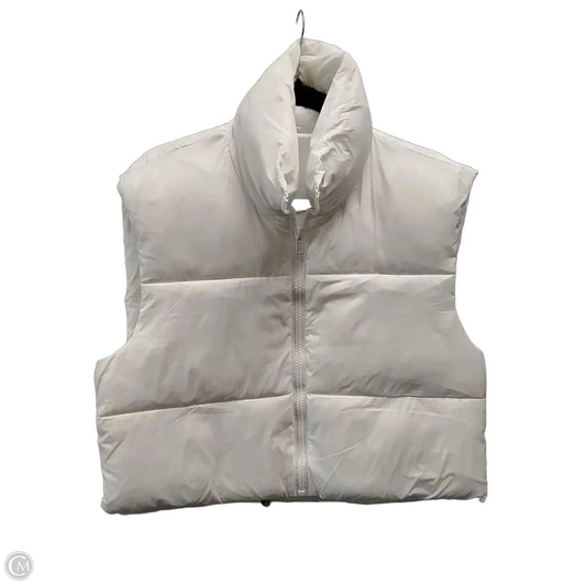 Vest Puffer & Quilted By Cmf In White, Size: Xl