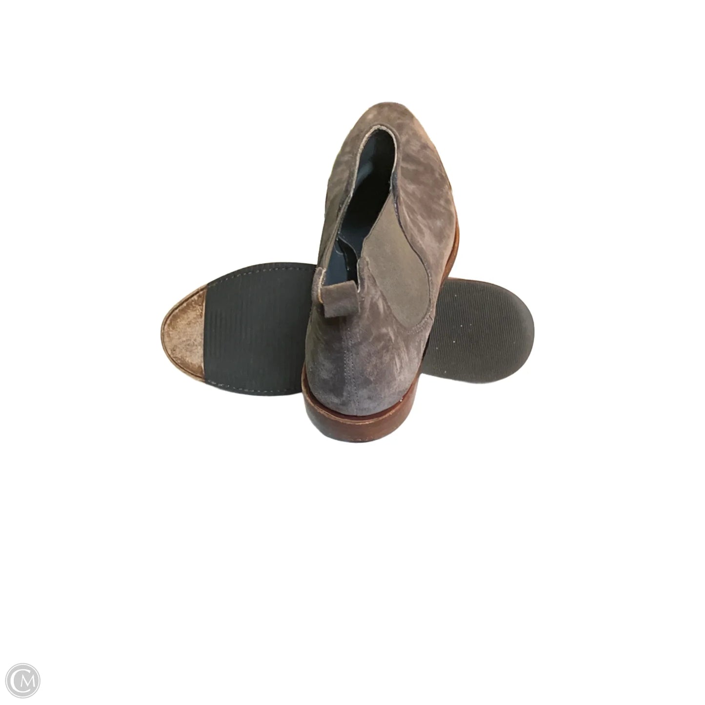 Boots Ankle Flats By Johnston & Murphy In Grey, Size: 8
