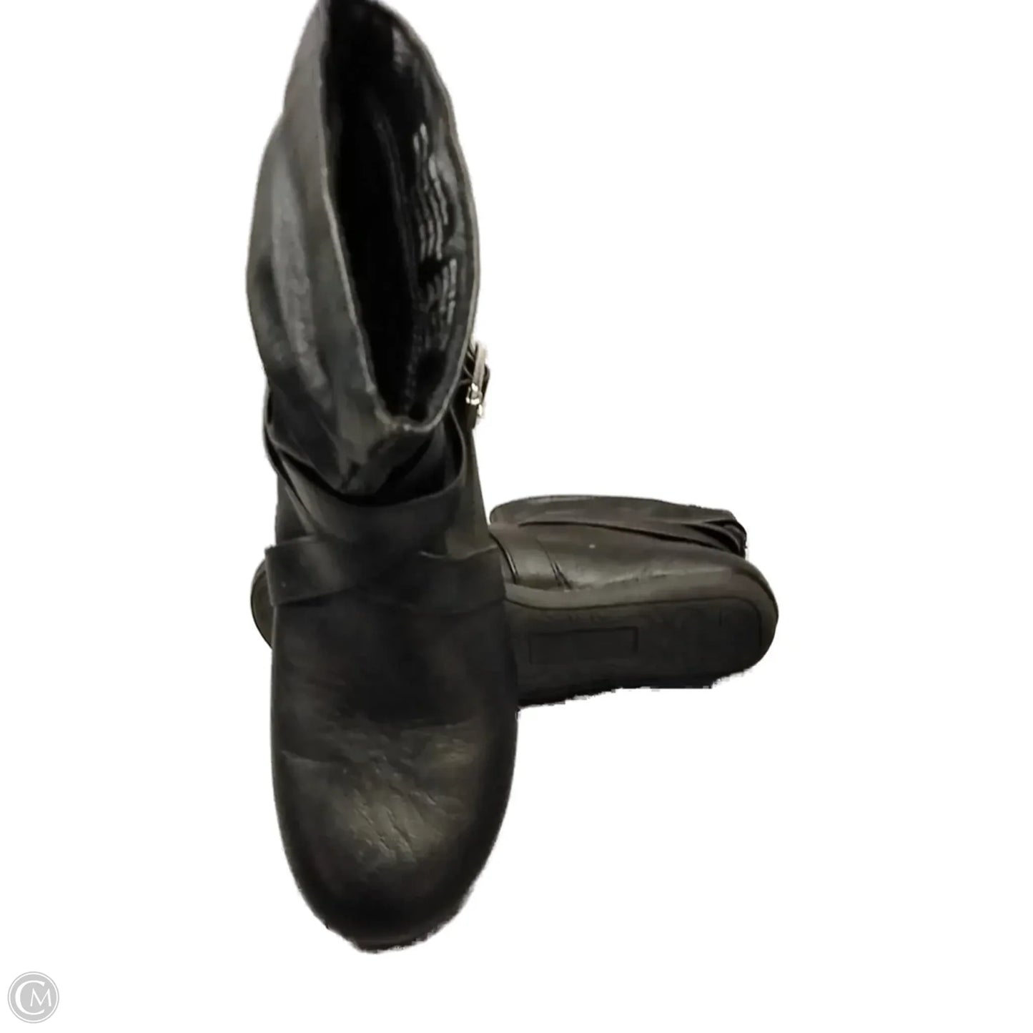 Boots Ankle Flats By So In Black, Size: 6.5