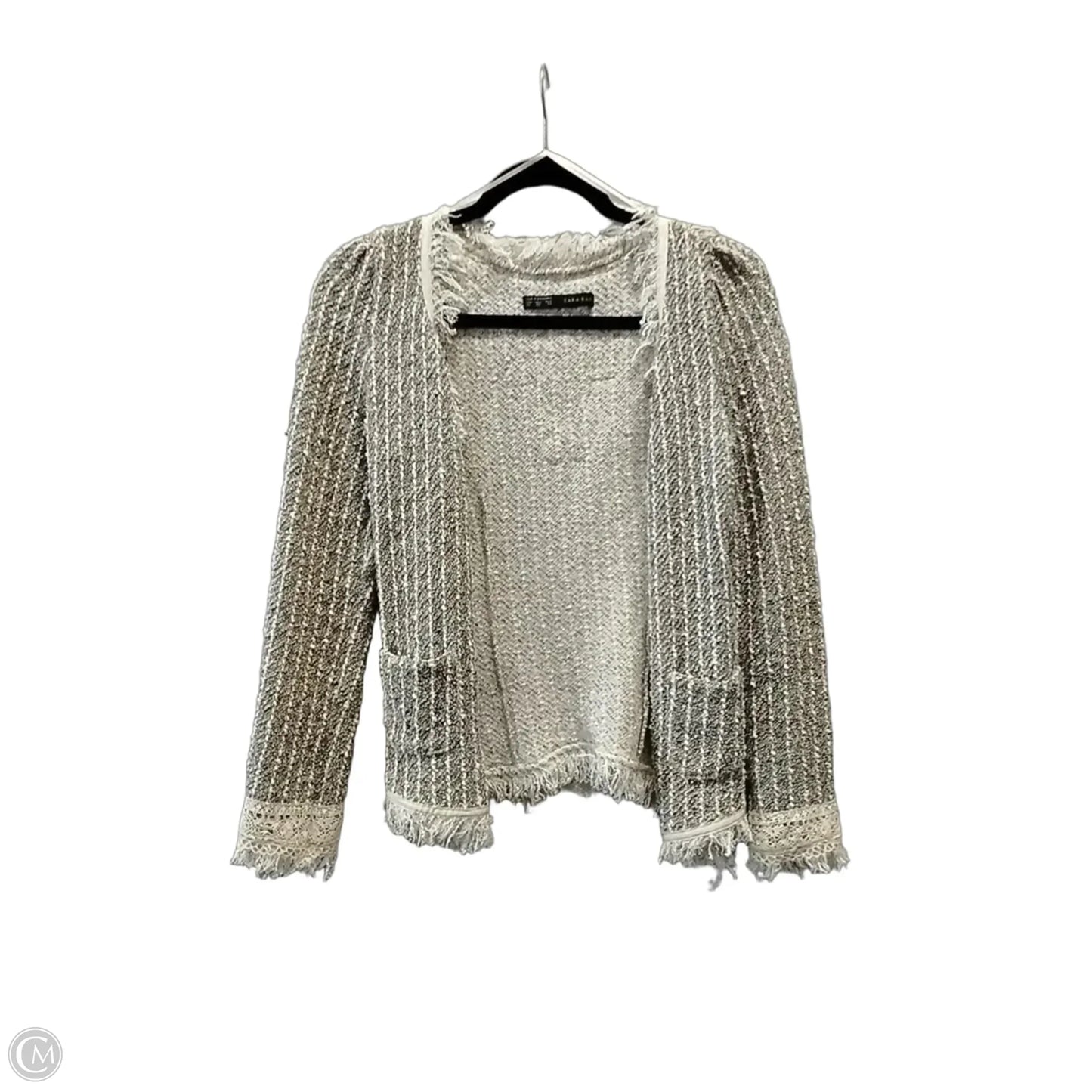 Cardigan By Zara In Grey, Size: Xs