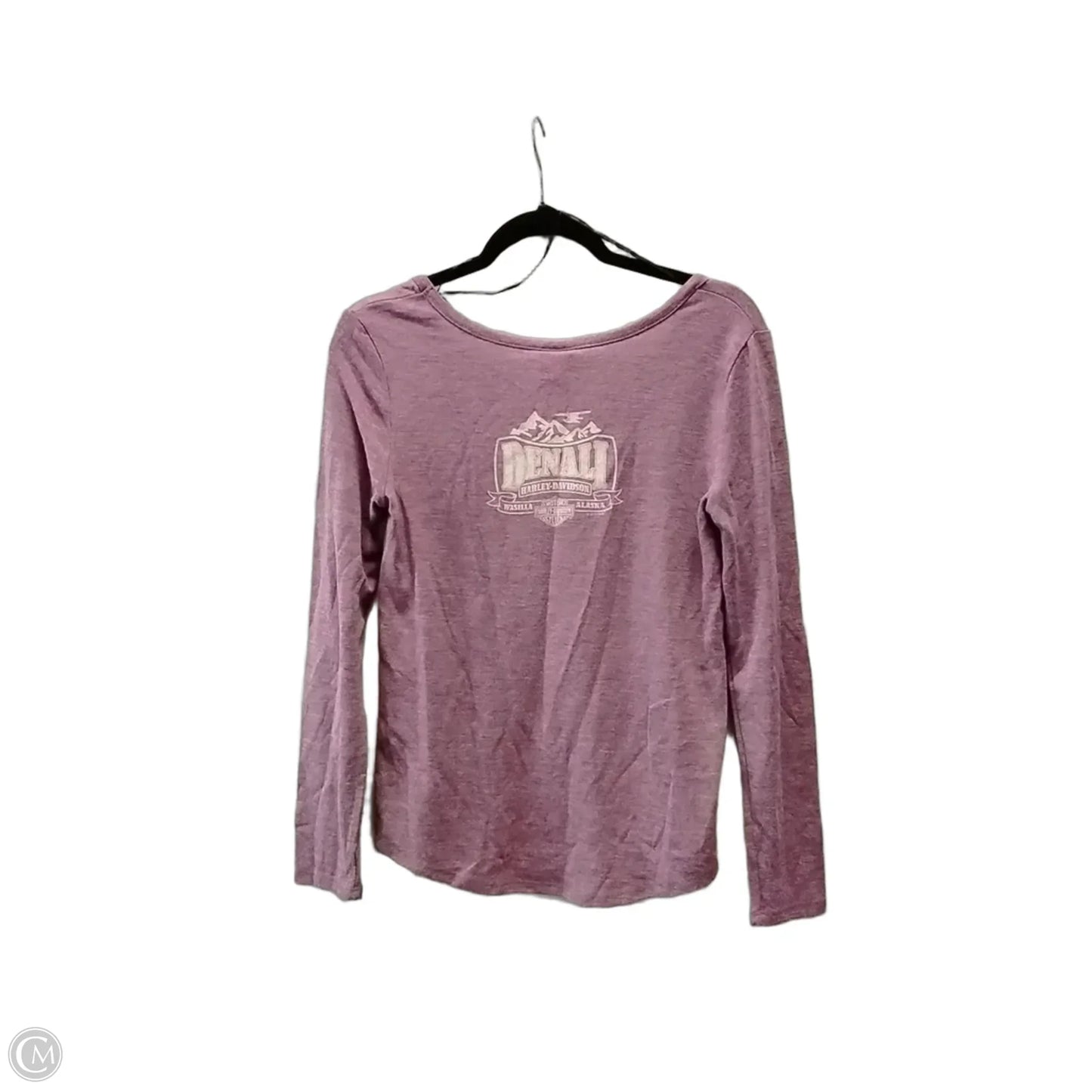 Top Long Sleeve Basic By Harley Davidson In Purple, Size: Xs