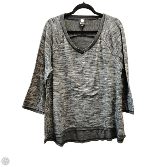 Top Long Sleeve By Jones New York In Grey, Size: Xl