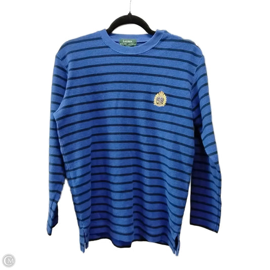 Top Long Sleeve By Lauren By Ralph Lauren In Striped Pattern, Size: S