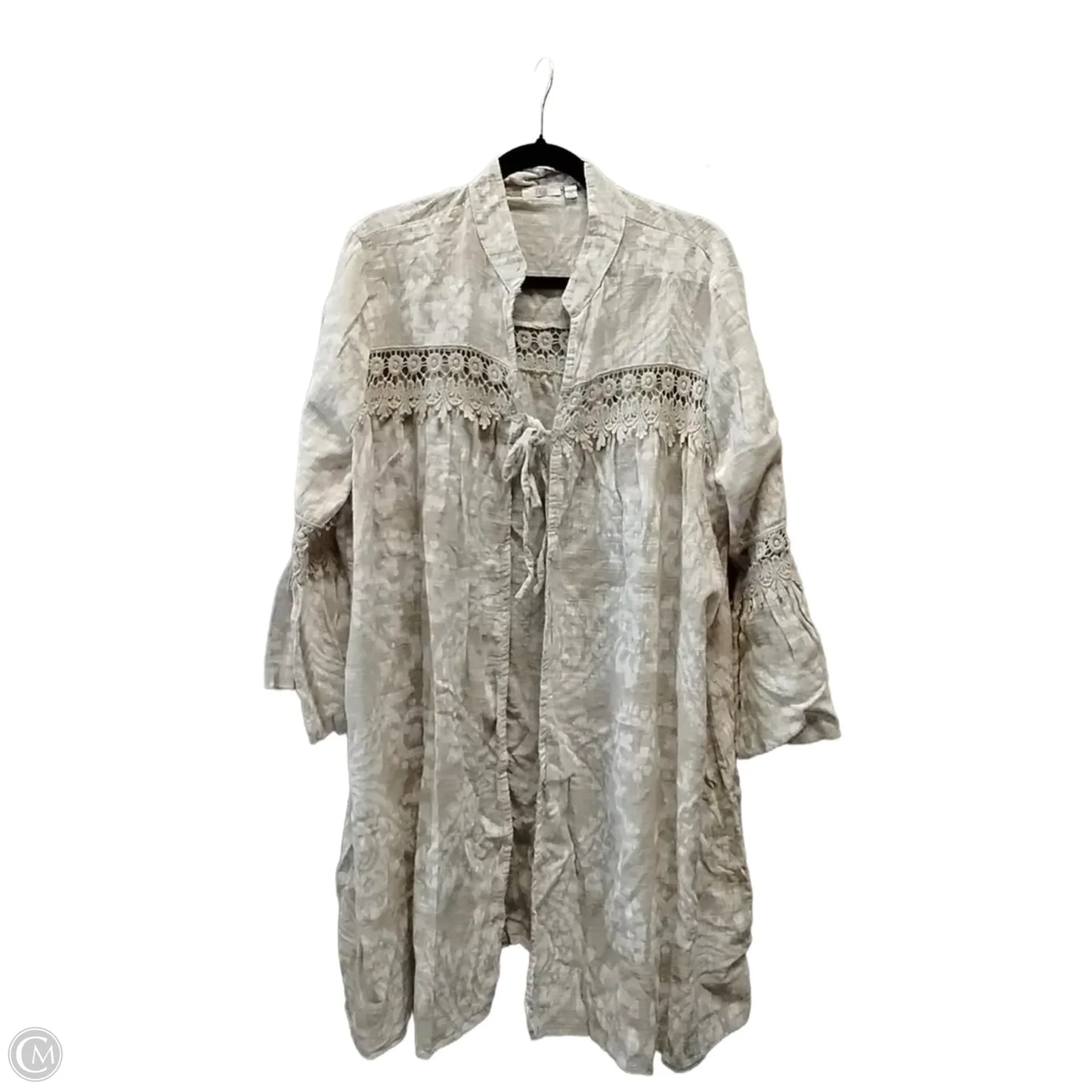 Top Long Sleeve By Kaktus In Beige, Size: Xxl