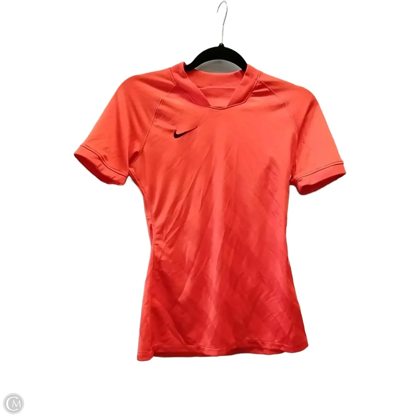 Athletic Top Short Sleeve By Nike In Orange, Size: Xs