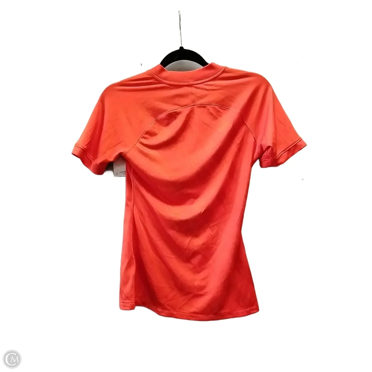 Athletic Top Short Sleeve By Nike In Orange, Size: Xs