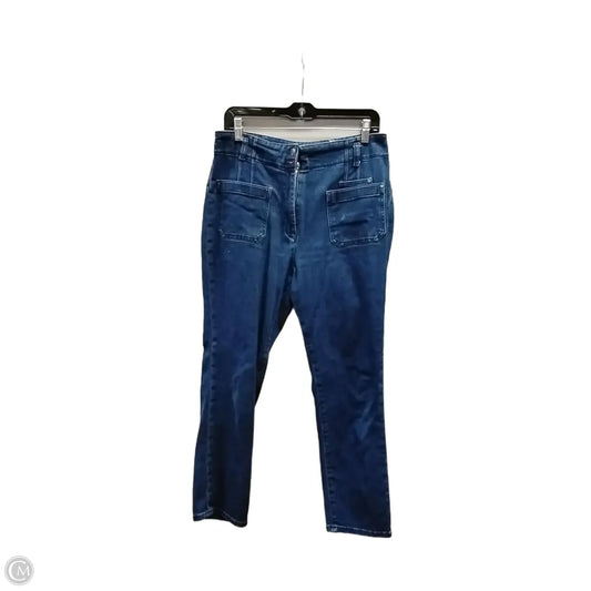Jeans Straight By Anthropologie In Blue Denim, Size: 14