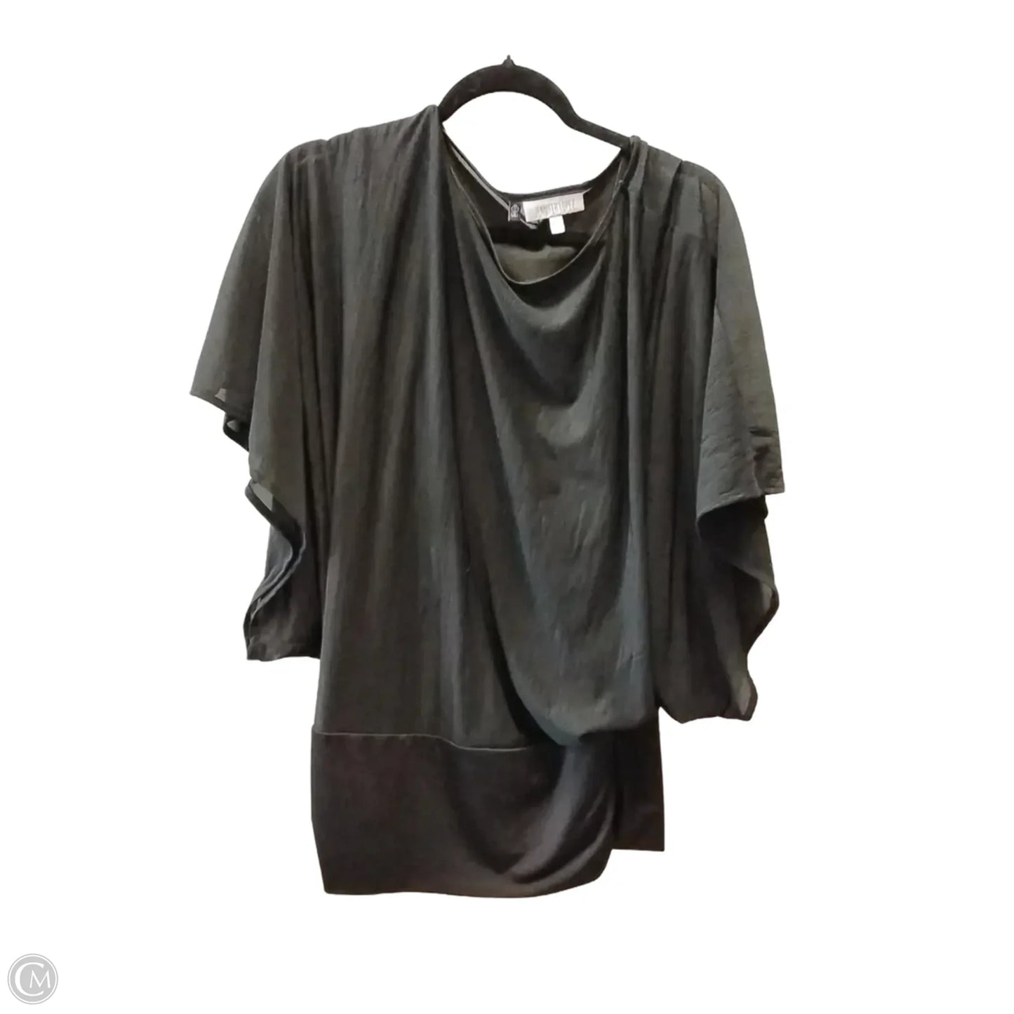 Blouse Short Sleeve By Jennifer Lopez In Black, Size: S