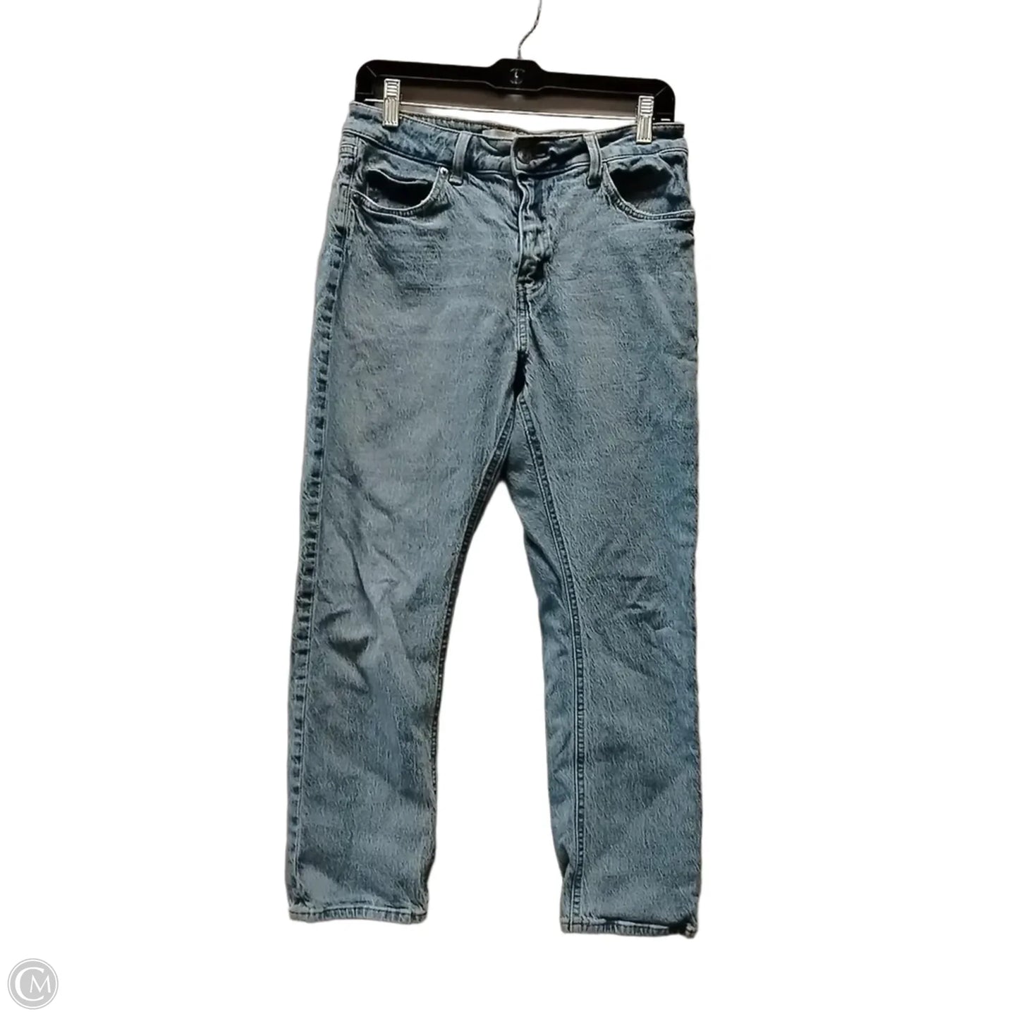 Jeans Straight By H&m In Blue Denim, Size: 10