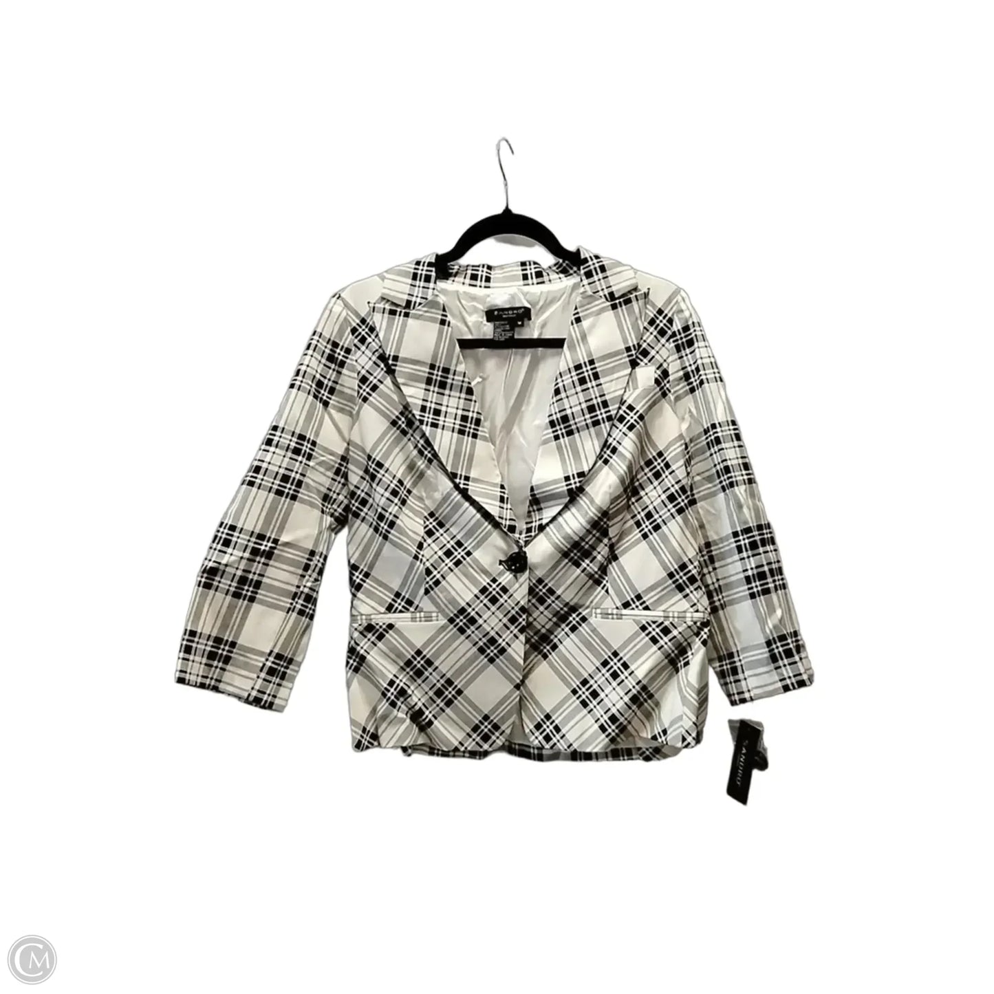 Blazer Designer By Sandro In Striped Pattern, Size: M