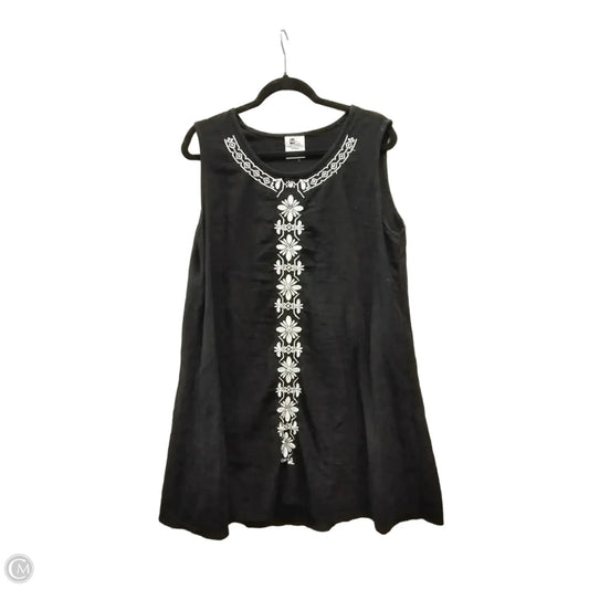 Top Sleeveless By Cmc In Black & White, Size: Xl