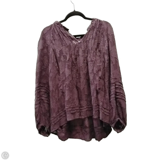 Blouse Long Sleeve By J. Jill In Mauve, Size: Xl