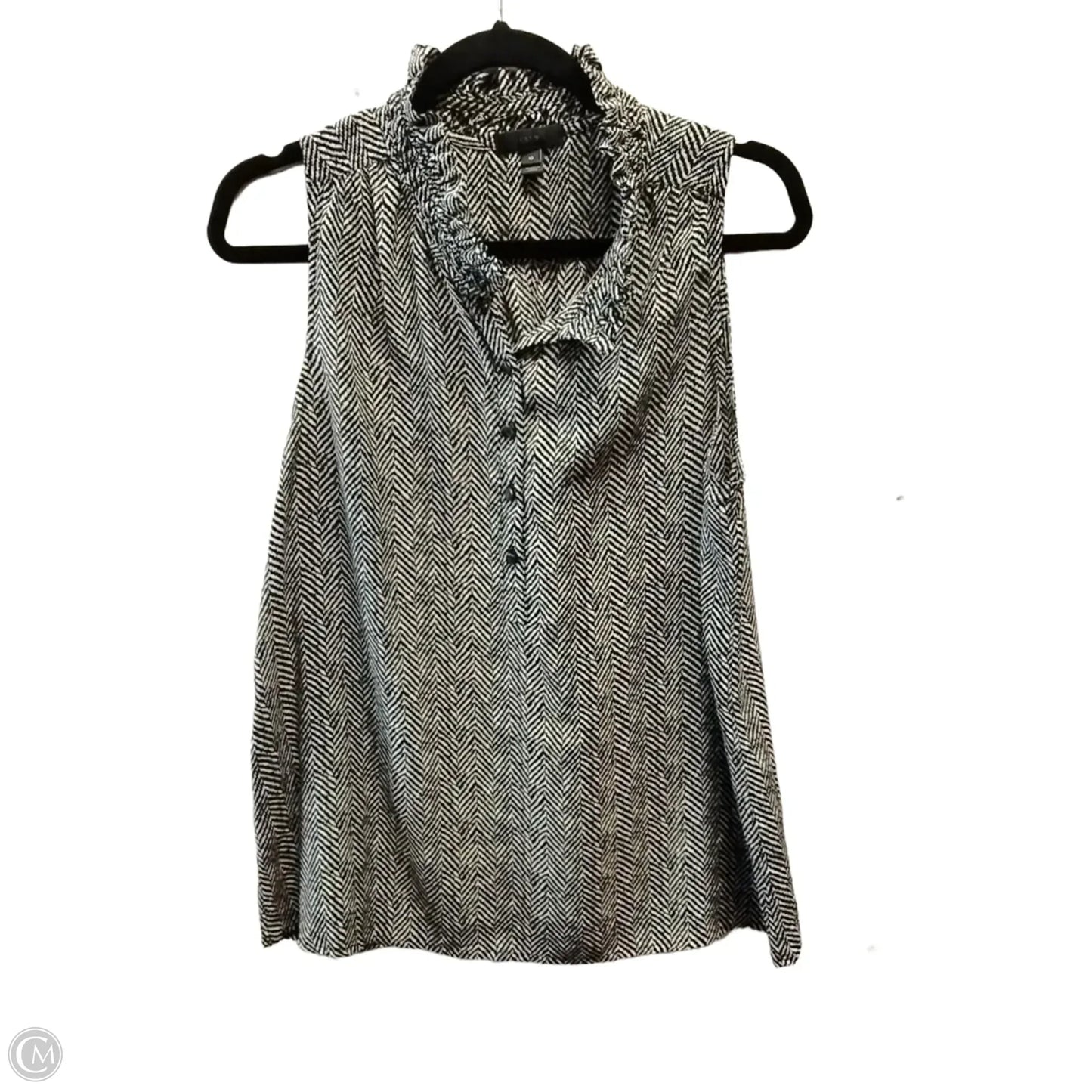 Top Sleeveless By J. Crew In Geometric Pattern, Size: 10