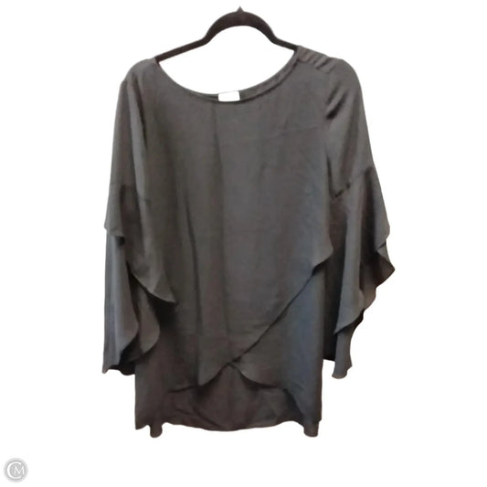 Blouse Long Sleeve By Chicos In Black, Size: M