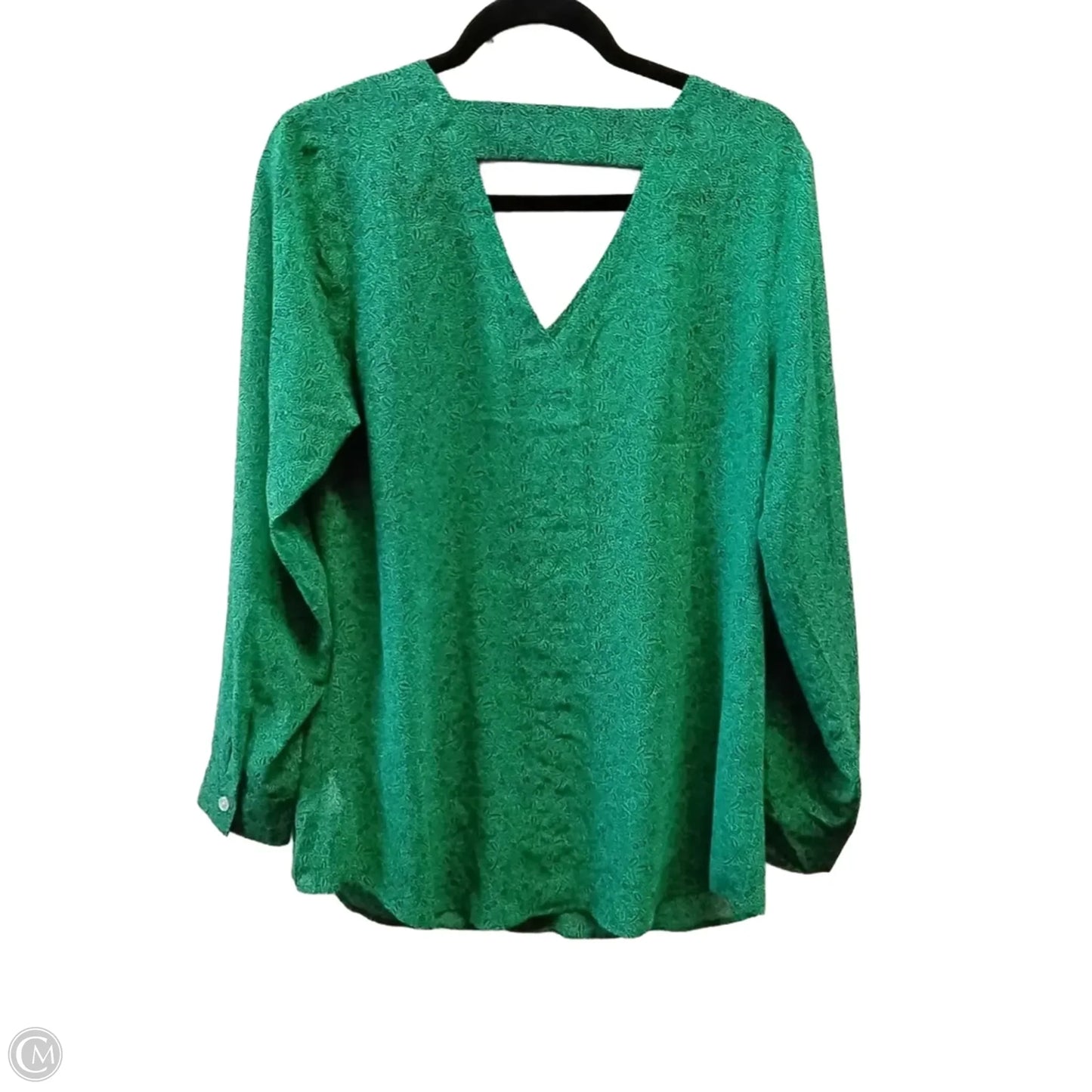 Blouse Long Sleeve By Cabi In Green, Size: M