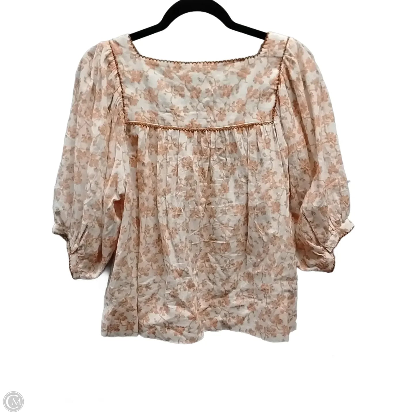 Blouse Short Sleeve By Joie In Floral Print, Size: S