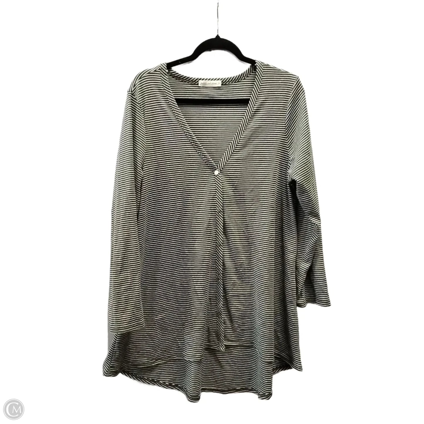 Cardigan By Pebble And Stone In Green, Size: 1x
