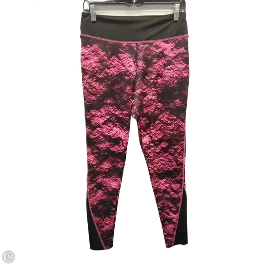 Athletic Leggings By Clothes Mentor In Black & Pink, Size: L